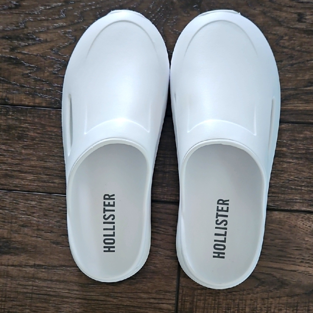 Hollister Classic White Slip-On Beach Shoes Mens 9